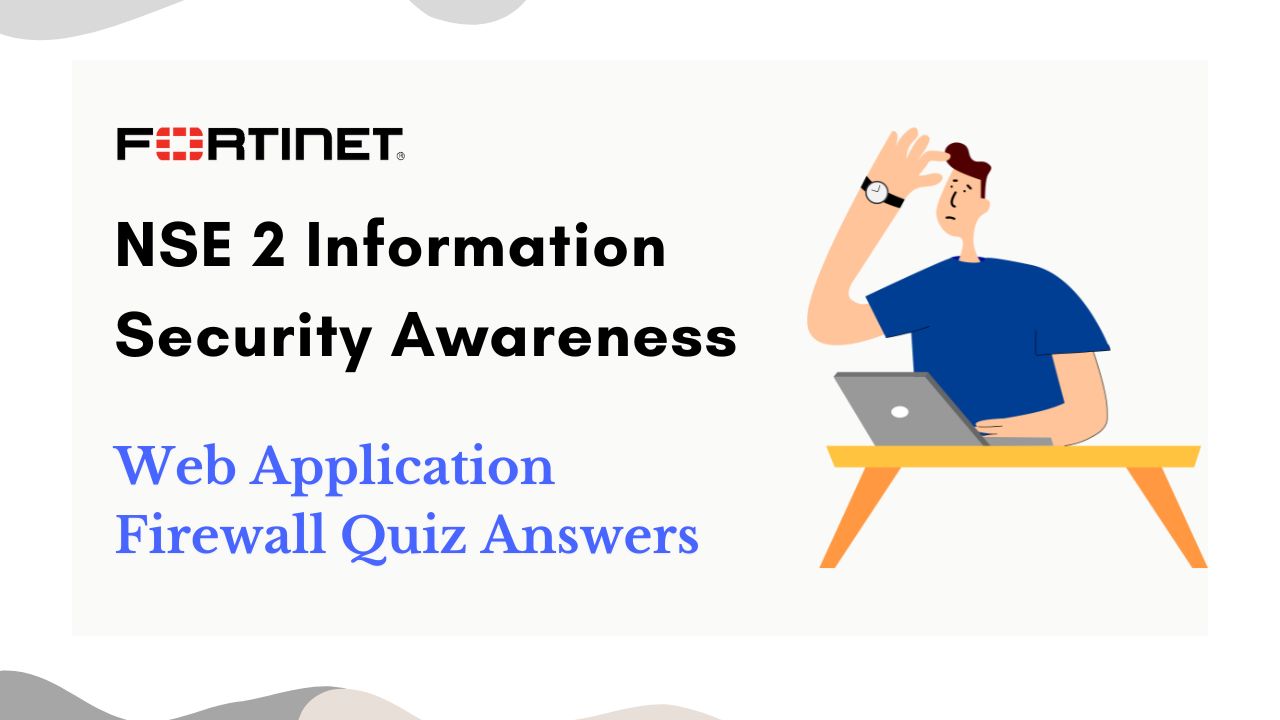 Web Application Firewall Quiz Answers