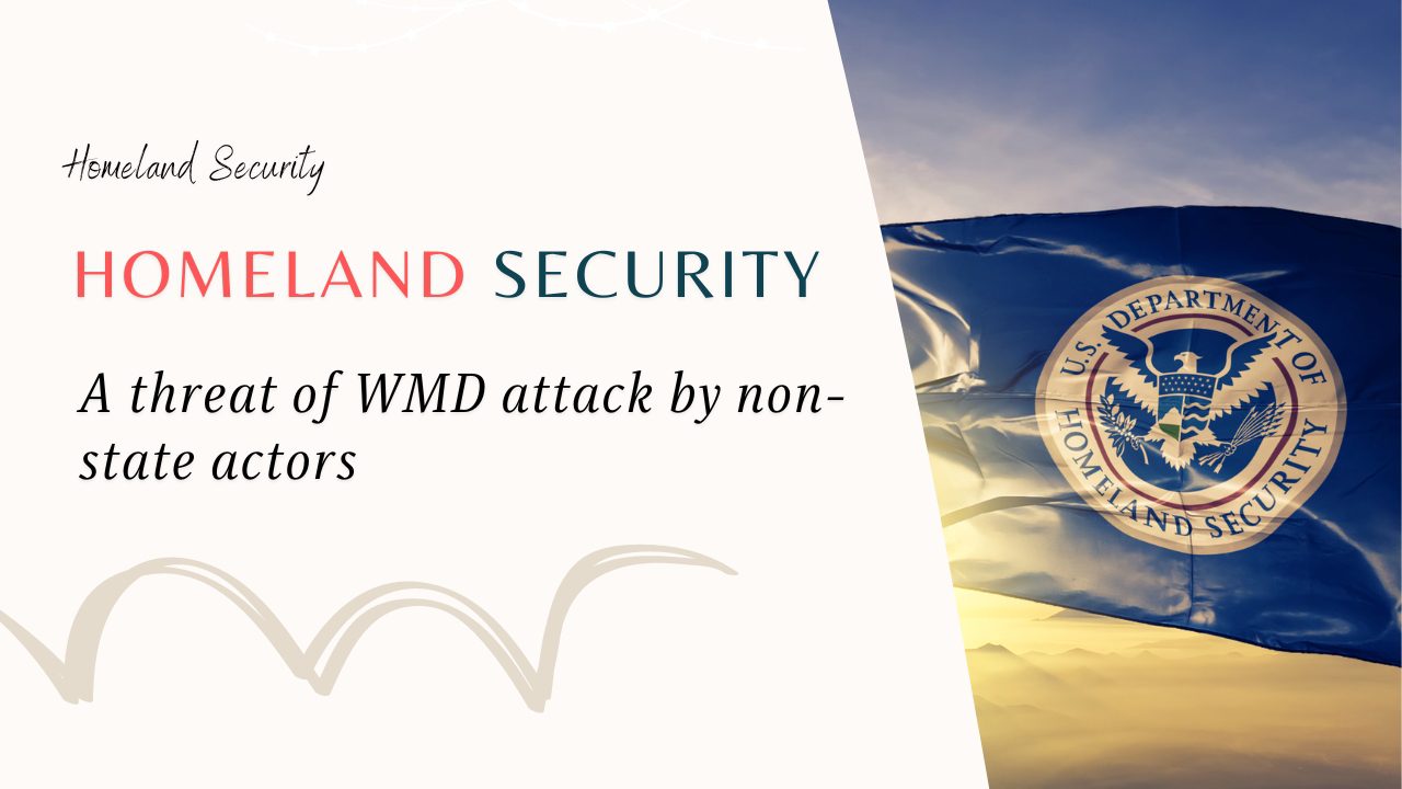 A threat of WMD attack by non-state actors